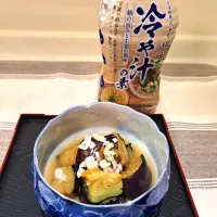 揚げ茄子の冷や汁|デジタルパーマさん