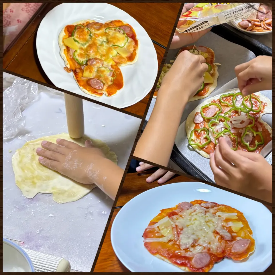 みんなでピザ作り|さっちんさん