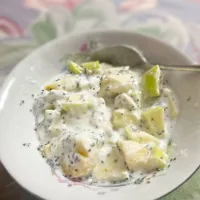 Fruits chaat with yoghurt and chia seed|Sabrina R.さん