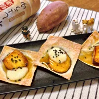 焼売の皮で☆みたらし×大学芋×モッツァレラ×ピザ|きいろさん