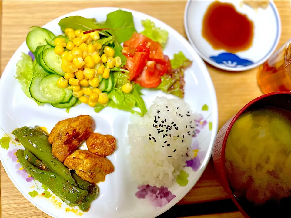 夕飯 お刺身とタンドリーチキンなど|ふわふわさん