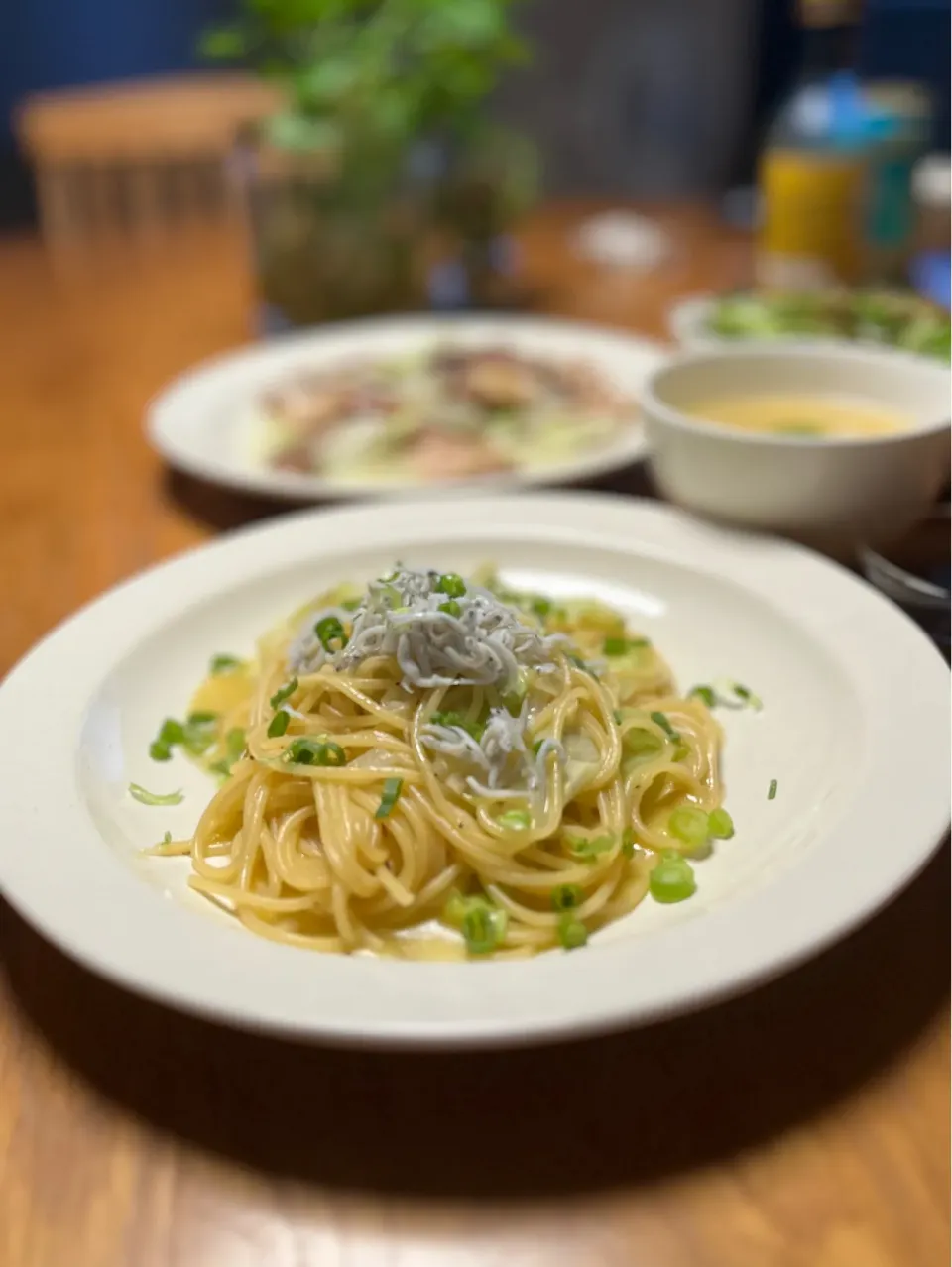 1/15の夕食　しらすのペペロンチーノ|yoneさん