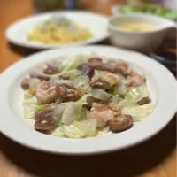 9/15の夕食　豚と冬瓜の塩炒め|yoneさん