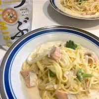 秋鮭のつぶみそクリームパスタ|emkさん