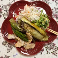 ナスと豚肉再び…<(*ΦωΦ*)>…|◡̈︎*♚︎‧SHIHOさん