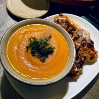 にんじんポタージュとフライパンで作ったノアレザン|コロンさん