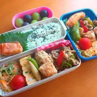 次男・私弁当|tamagomagomagoさん