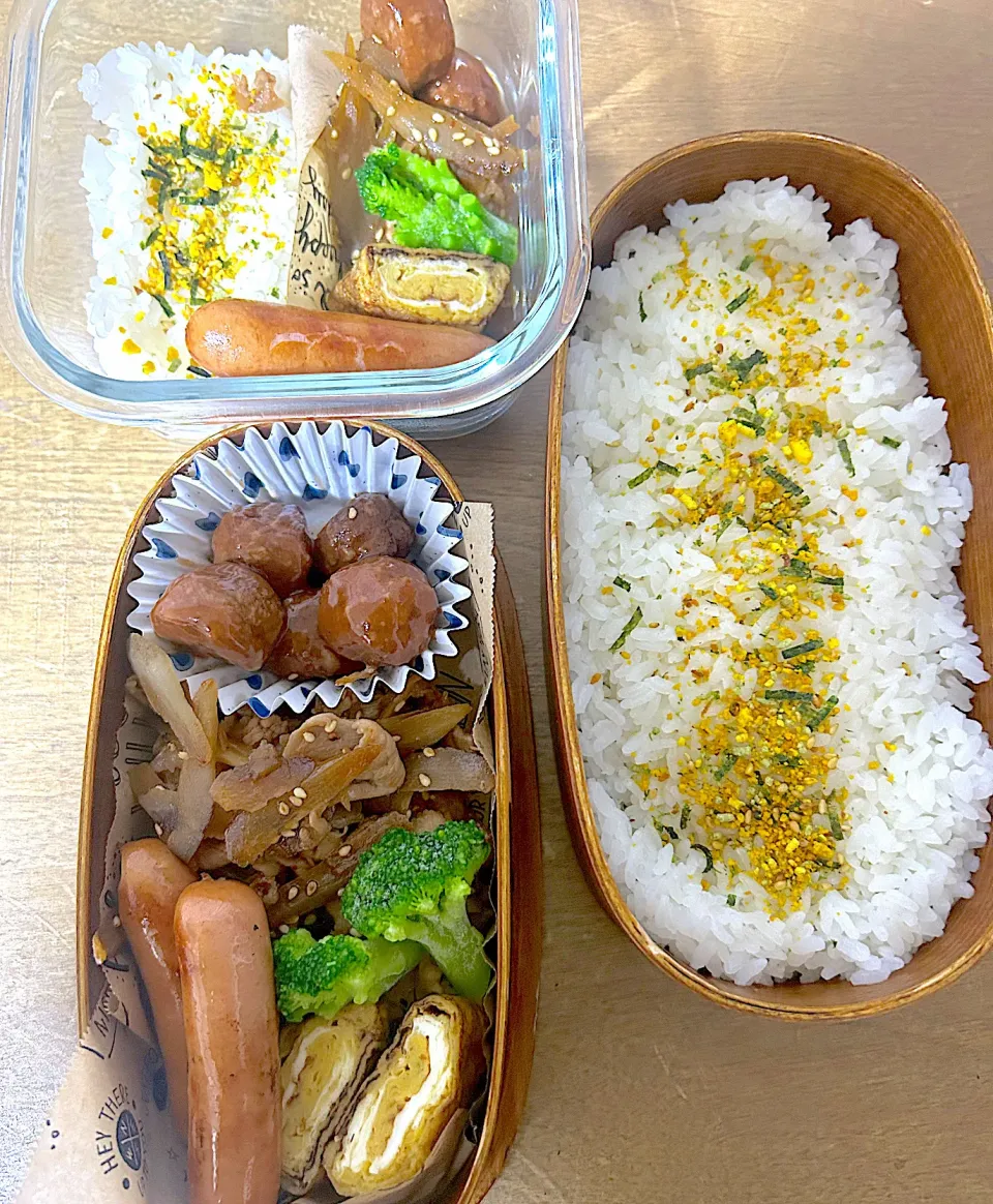 息子弁当と自分弁当。|マイさん