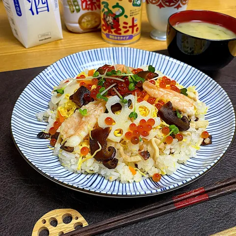 「かねさ ひいふうみそ汁 しじみ 181g」を使ってみたSnapdishの料理・レシピ写真:敬老の日に　ちらし寿司とひぃ、ふぅ、みそ汁