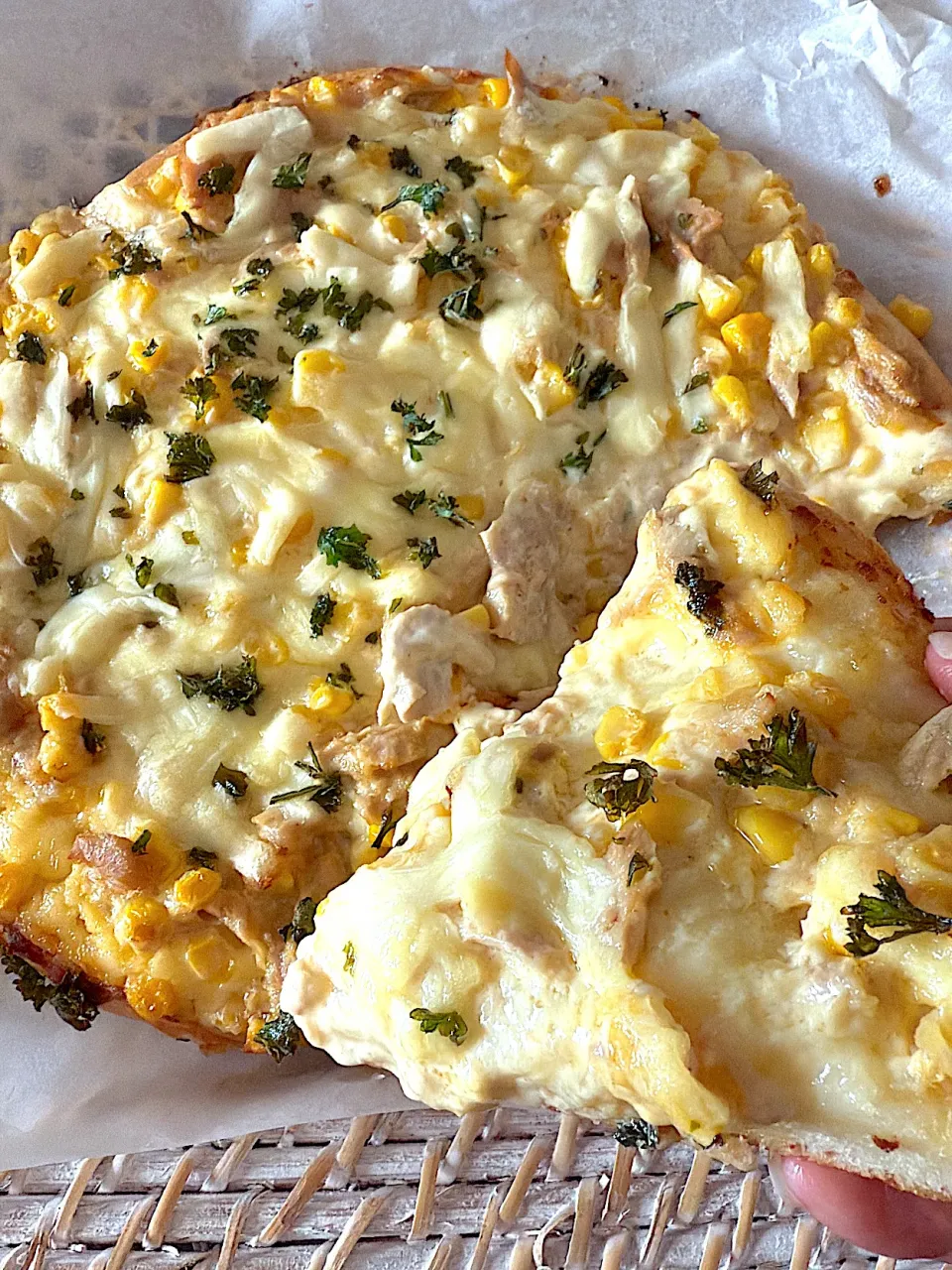 ツナ&コーンマヨピザ✨|いっちゃんさん