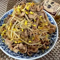 豚バラ豆もやし炒め|ちゃっぴ〜さん