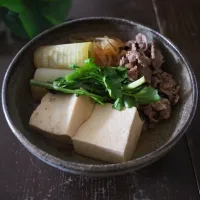 クレソン肉豆腐
