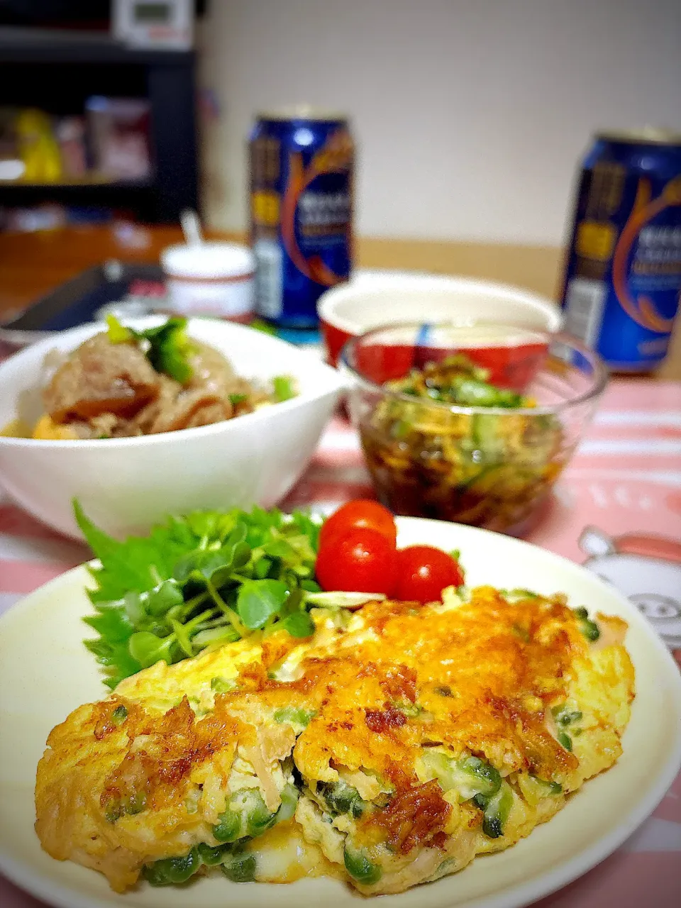 ニガゴリ ナメタケ チーズオム|tonaさん