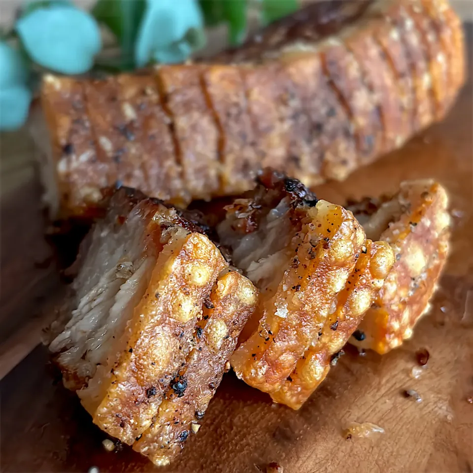 クリスピーな皮の豚バラロースト|みずほさん