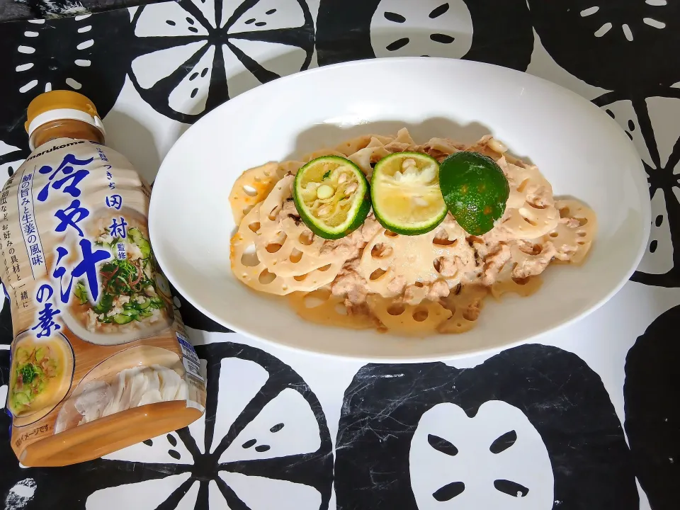 蓮根ツナマヨサラダ(人´ з`*)♪|ぽんすけさん