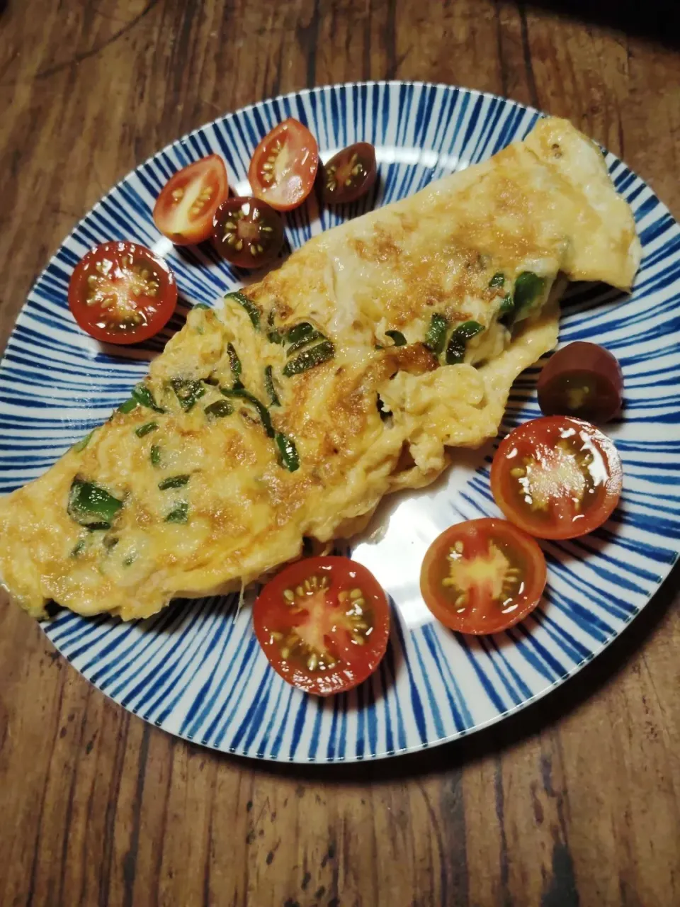 ピーマンとチーズ入りオムレツ|由紀子さん