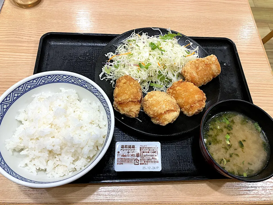 から揚げ定食|しのぶさん