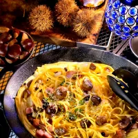 栗のクリームパスタ｢クリクリパスタ｣
