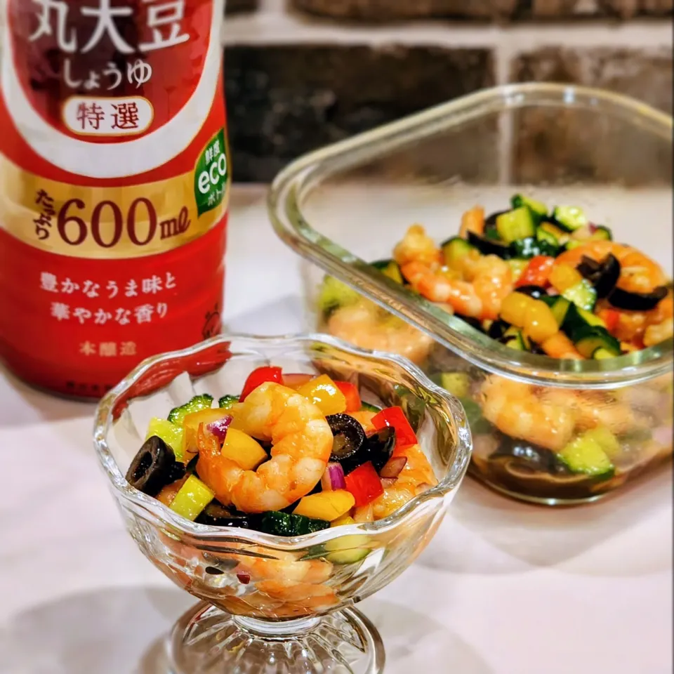 ヤマサ醤油公式アカウントさんの料理 サルピコン（スペイン風シーフードマリネ）|ひかるさん