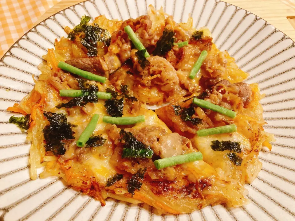 肉じゃがピザ|shibababaさん