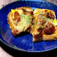 まなまな♡さんの料理 照り焼きチキンのライスピザ|レオンさん