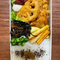 もうかさめと野菜のフリッター風お弁当|ヒロッカさん