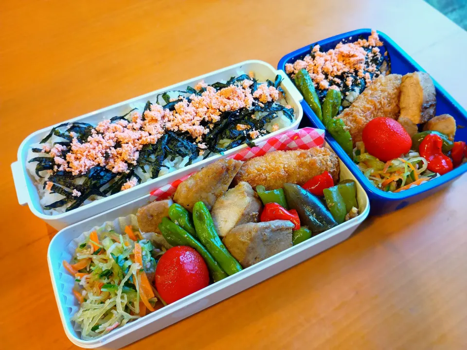 次男・私弁当|tamagomagomagoさん