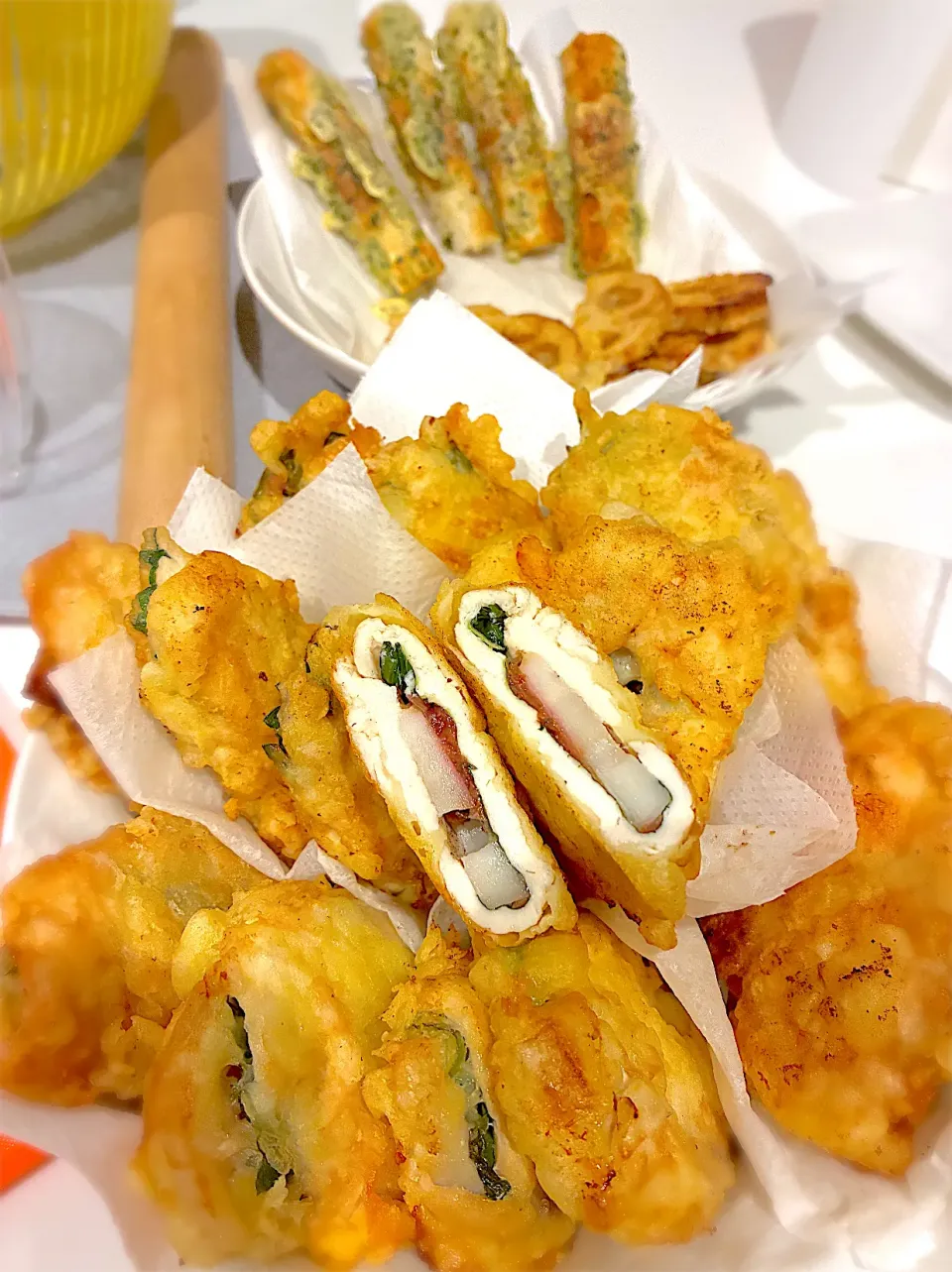 鶏天(大葉梅蓮根挟み)|☆マミ☆さん