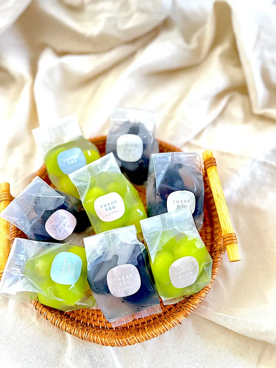 シャインマスカットとナガノパープルのゼリー|accoさん