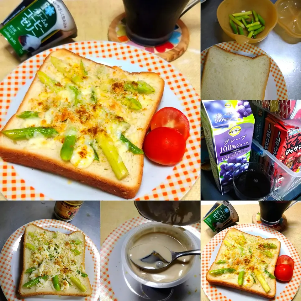 アスパラチーズトースト|うたかた。さん