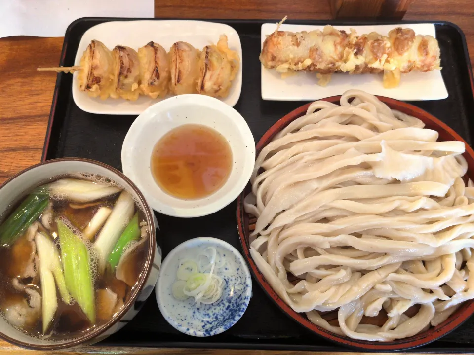 駕籠休み大宮  肉汁うどん、天ぷら|とへとへさん