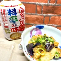 茄子と厚揚げの味噌炒め|マダァムMikikoさん