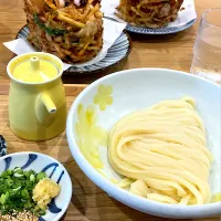 生醤油うどんと地だこのかき揚げ　瀬戸晴れ|かおるさん