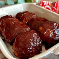 大豆ミート&豆腐入り煮込みハンバーグ