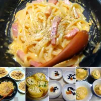 うどんカルボナーラ|うたかた。さん