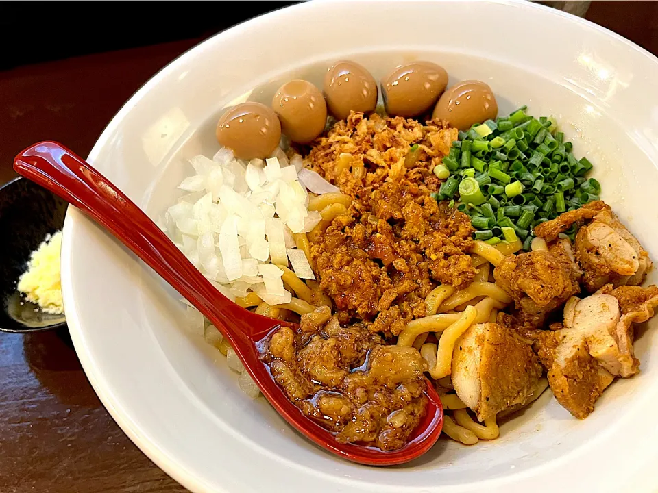 カレーまぜそば＋味うずら|toshi,I🍴さん