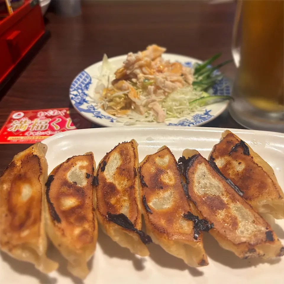 焼餃子と蒸し鶏の胡麻ソース|あきちゃ☆彡さん