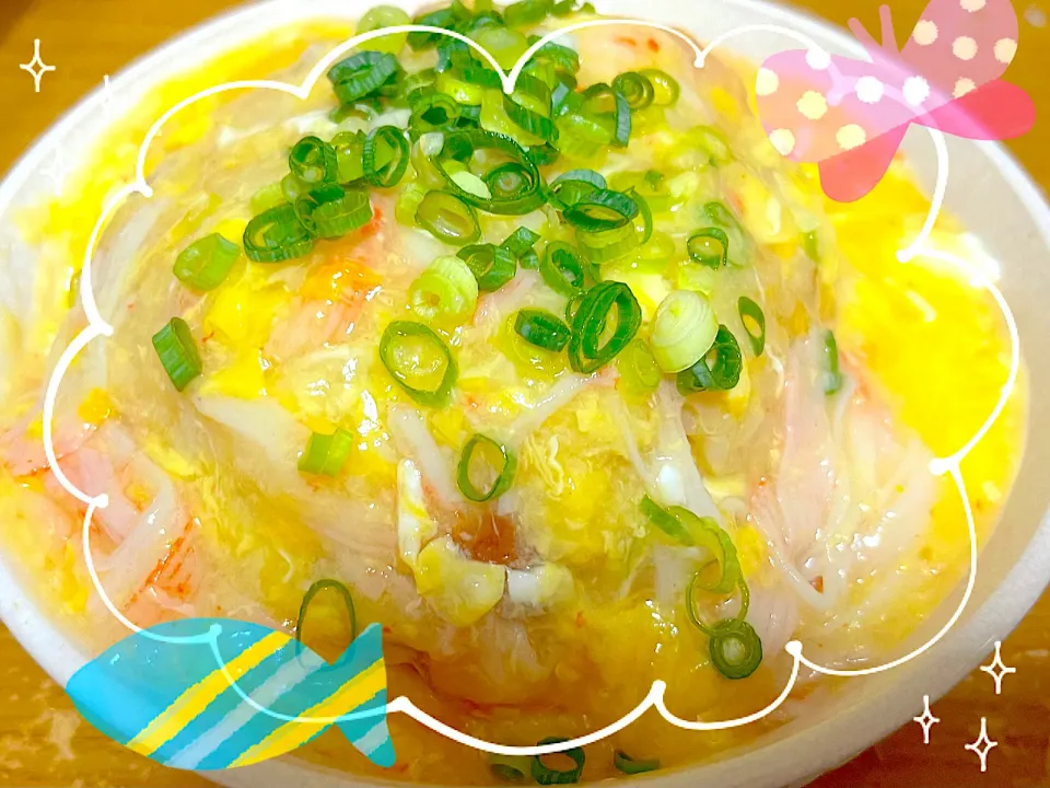 ふわふわたまごのあんかけチャーハン♥️|miiina・＊・さん