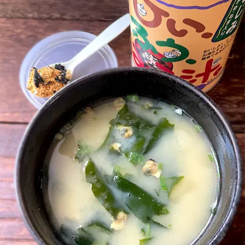 「かねさ ひいふうみそ汁 しじみ 181g」を使ってみたSnapdishの料理・レシピ写真:かねさひいふうみそ汁しじみ