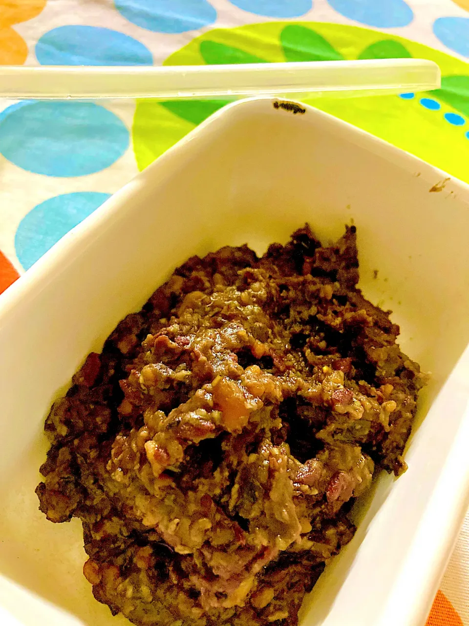 発酵あんこに黒胡麻入れてみました|さくたえさん