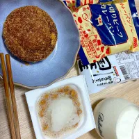 カレーパンノヒ、おろし納豆、無脂肪ヨーグルトの豆乳ラッシー|みかふく_食生活見直し保健師ごはん。さん