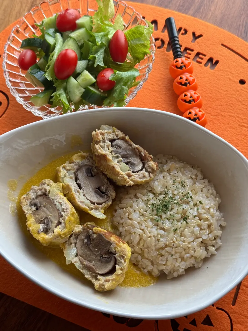 マッシュルームミートボールinパンプキンスープ|チイホ✨さん