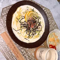 明太レモンクリームパスタ|さおりさん