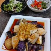 あじ竜田の油淋鶏風