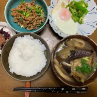 昼食　納豆定食|ATさん