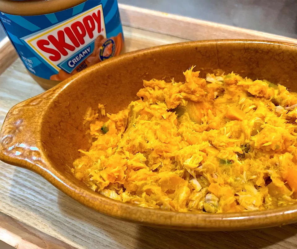 子どもごはん＊かぼちゃとツナのピーナツサラダ|茶茶茶さん