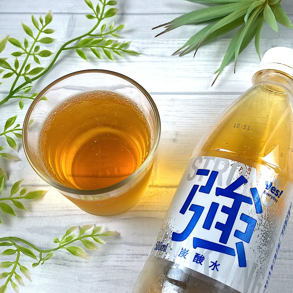 グリーンルイボスティーの炭酸出し【本日の紅茶】|紅茶とお菓子と時々ごはんさん