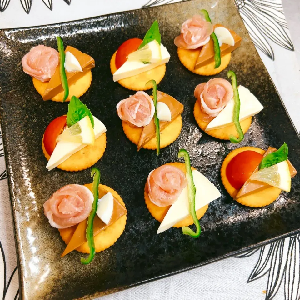 クリームチーズのオードブル|まめもにおさん