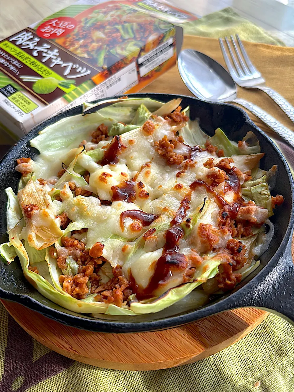 肉みそキャベツのチーズ焼き|とんちんさん