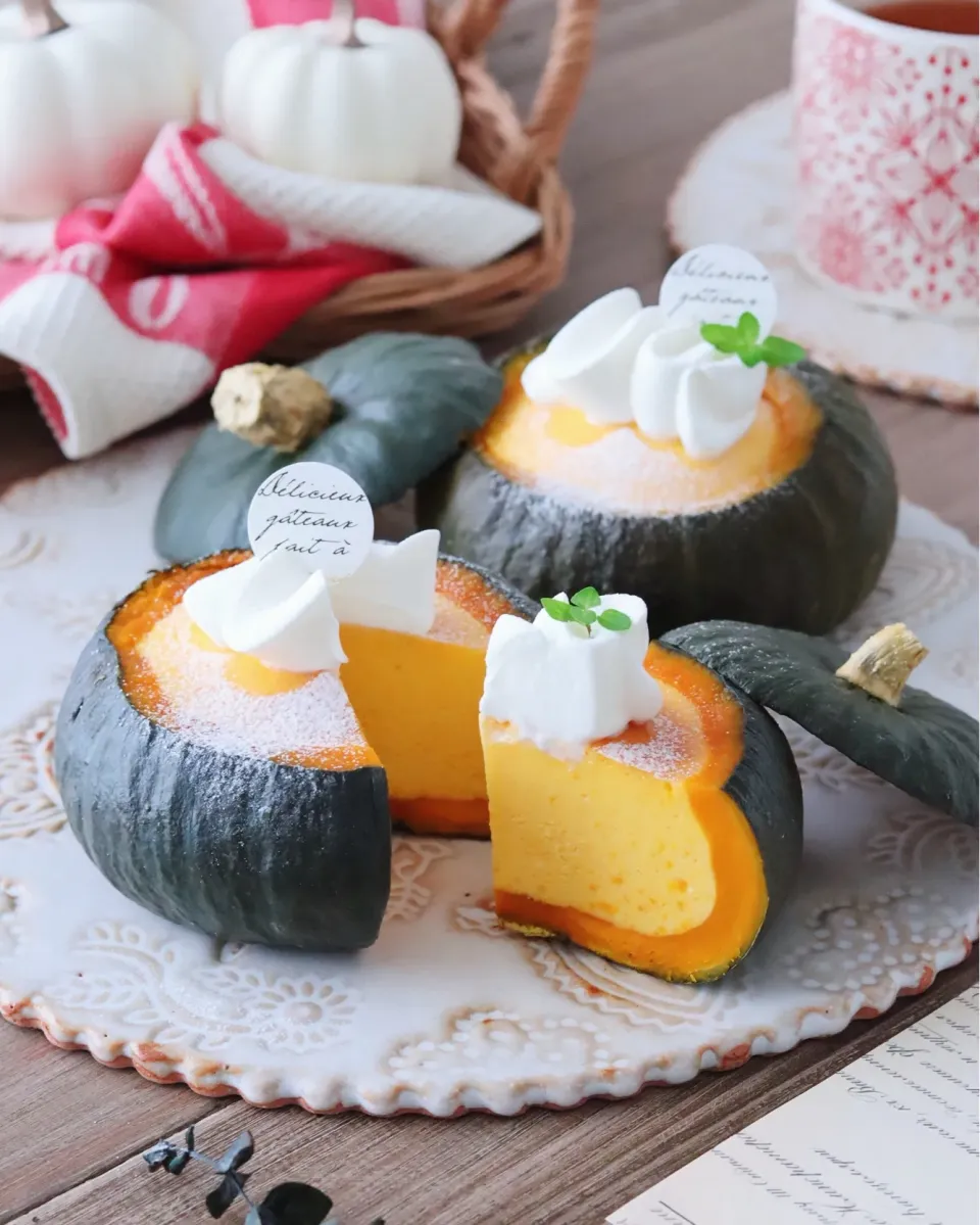 丸ごとかぼちゃチーズケーキ|moeさん